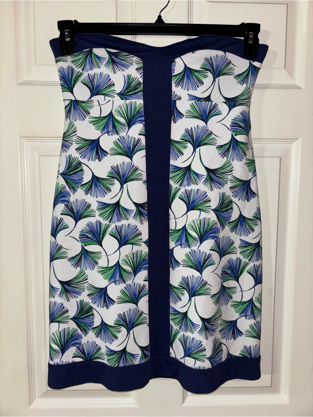 Lilly Pulitzer Navy Blue Strapless Printed Dress